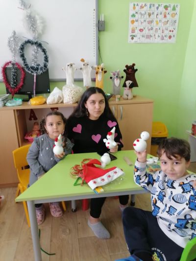 Коледна работилничка А и Б група - ДГ Мечо Пух - Чифлик