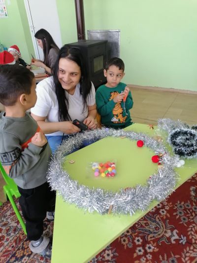 Коледна работилничка А и Б група - ДГ Мечо Пух - Чифлик