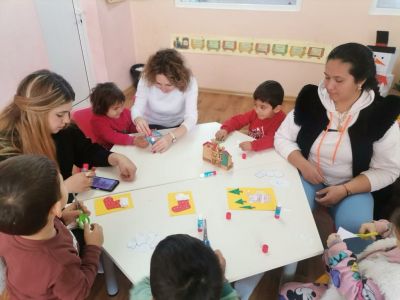 Коледна работилничка В и Г група - ДГ Мечо Пух - Чифлик